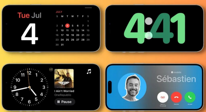 遂川苹果手机维修分享iOS17横屏充电待机显示有什么好处 