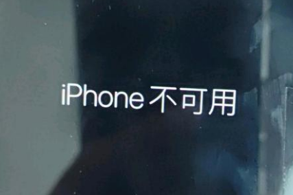 遂川苹果服务网点分享锁屏界面显示“iPhone 不可用”如何解决 